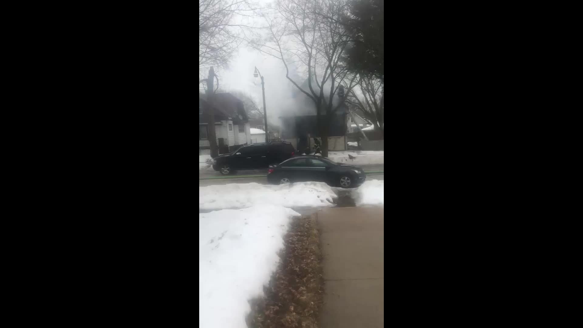 House fire near 39th and Silver Spring (Credit: Ashlee Thomas)