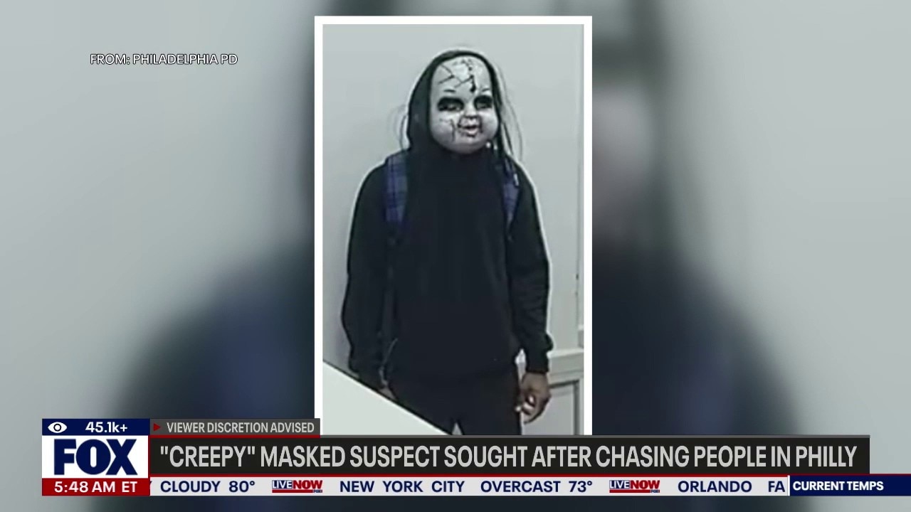 Masked man terrorizing Philly residents &joggers 