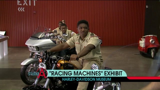 Harley-Davidson Museum racing machines exhibit