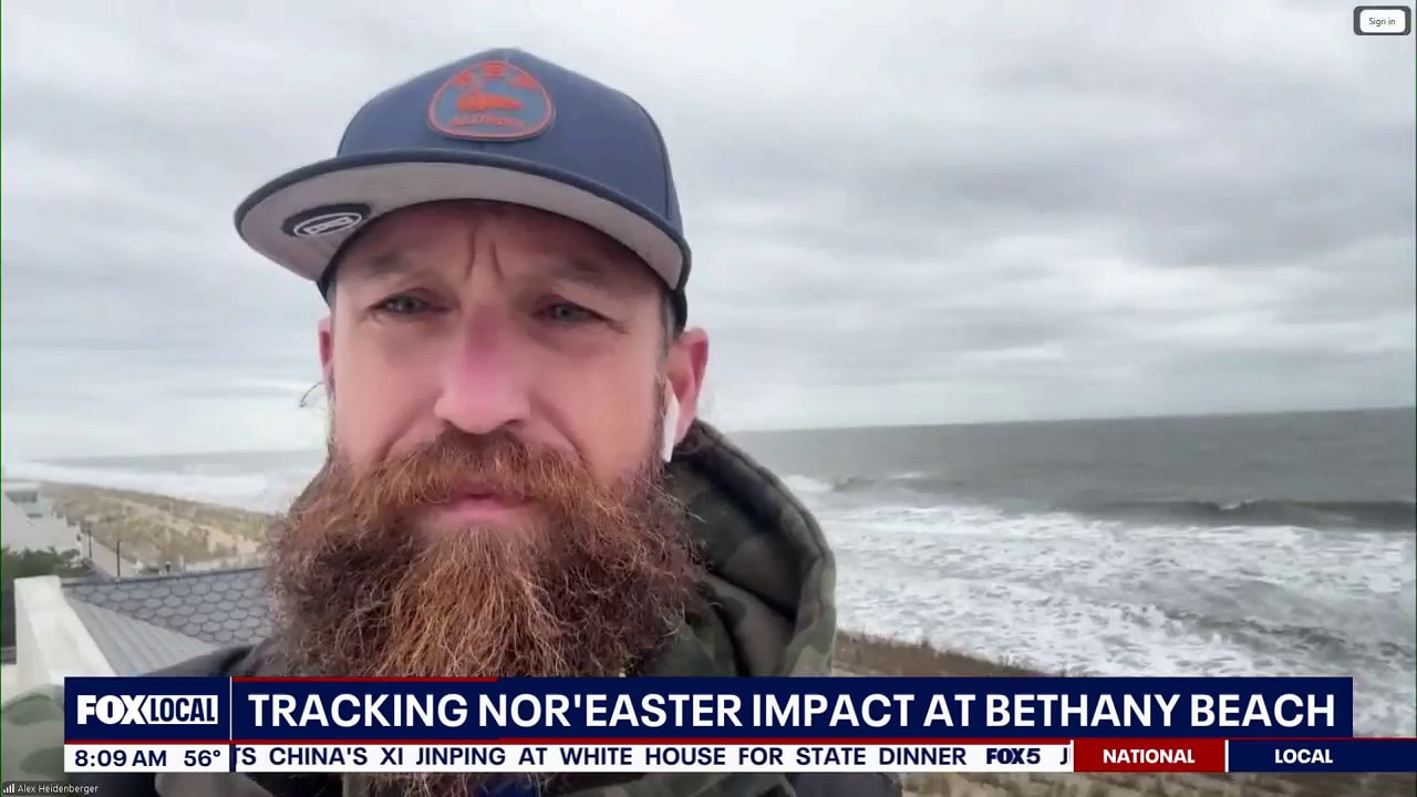 Tracking Nor'easter impact at Bethany Beach