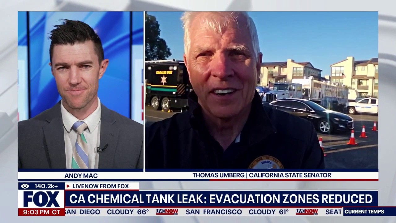 Chemical tank in Calif. no longer at risk of explosion