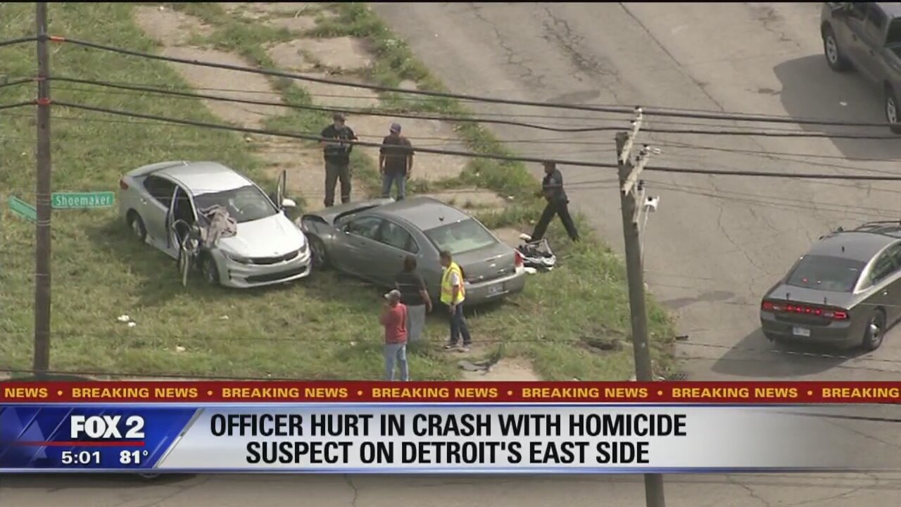 Undercover Detroit Police Officer hurt in crash on city's east side ...