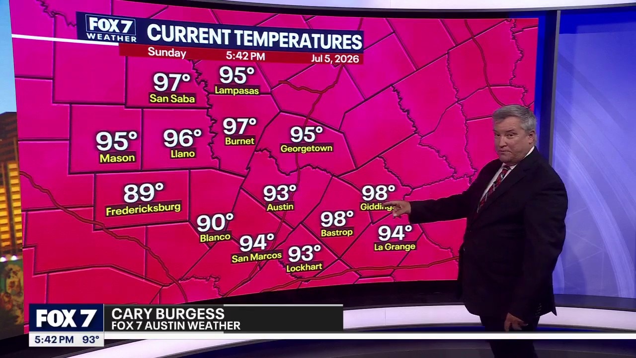 Austin weather: July 5 evening forecast