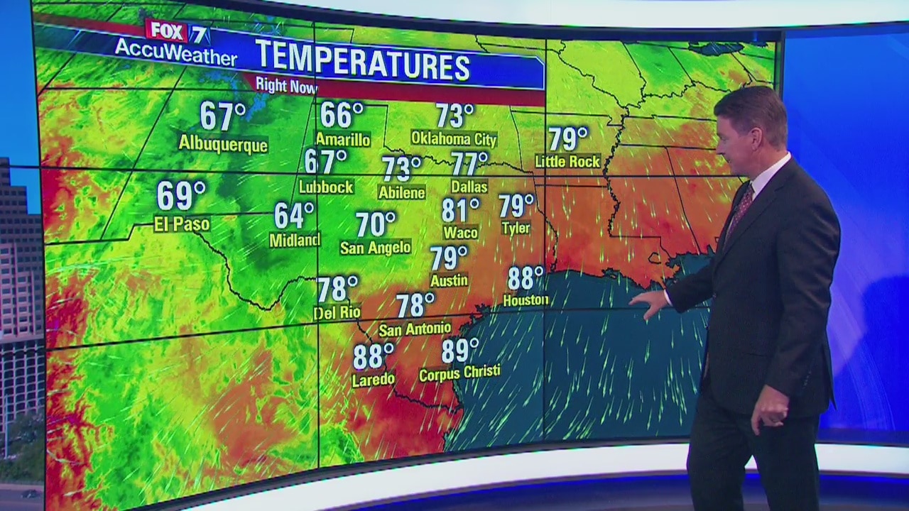 Noon weather forecast for June 10