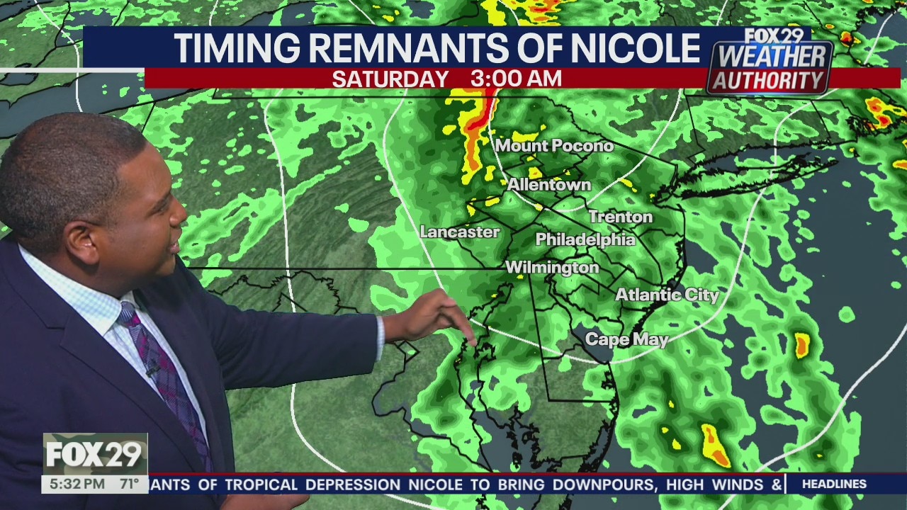 Weather Authority: 5 p.m. Friday forecast