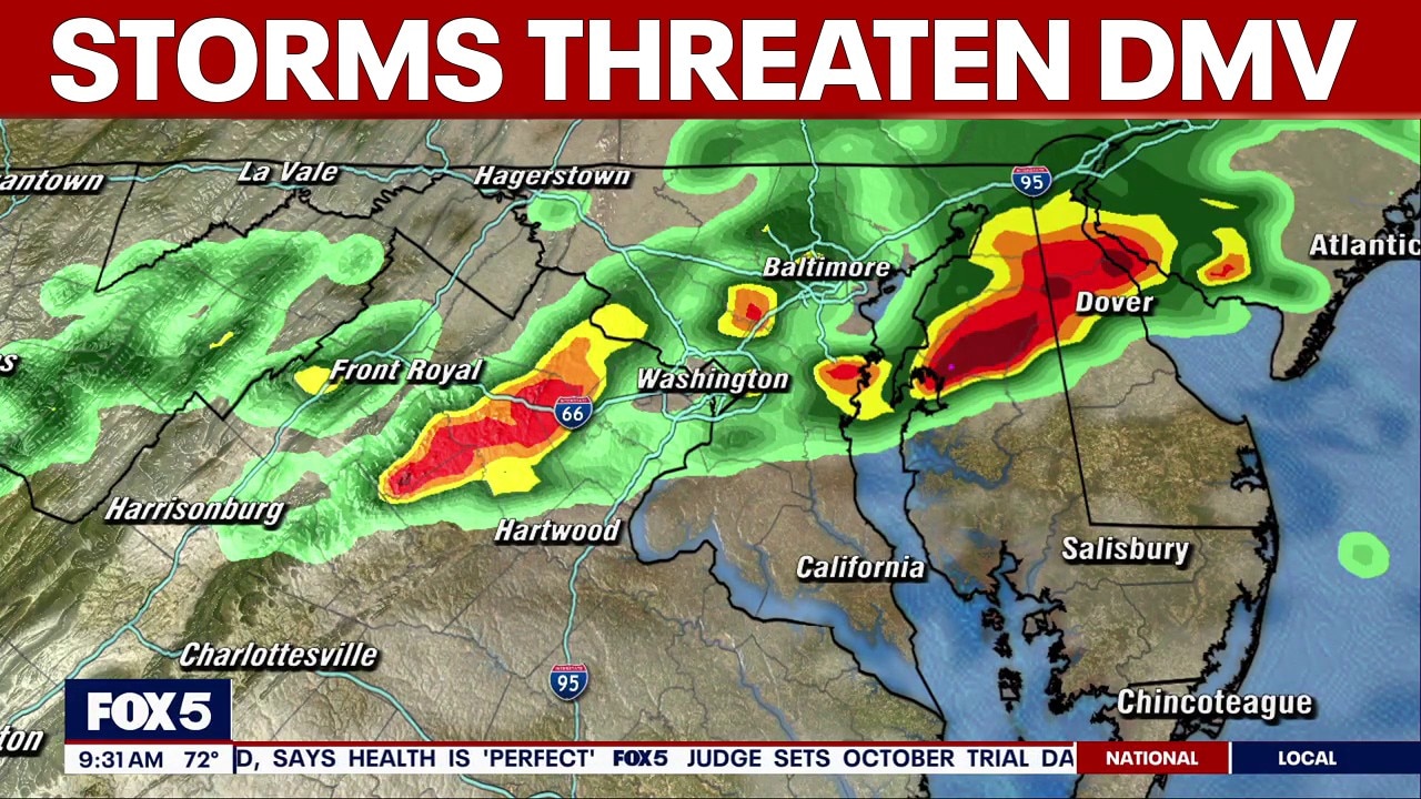 DC weather: Storms threaten DMV Wednesday