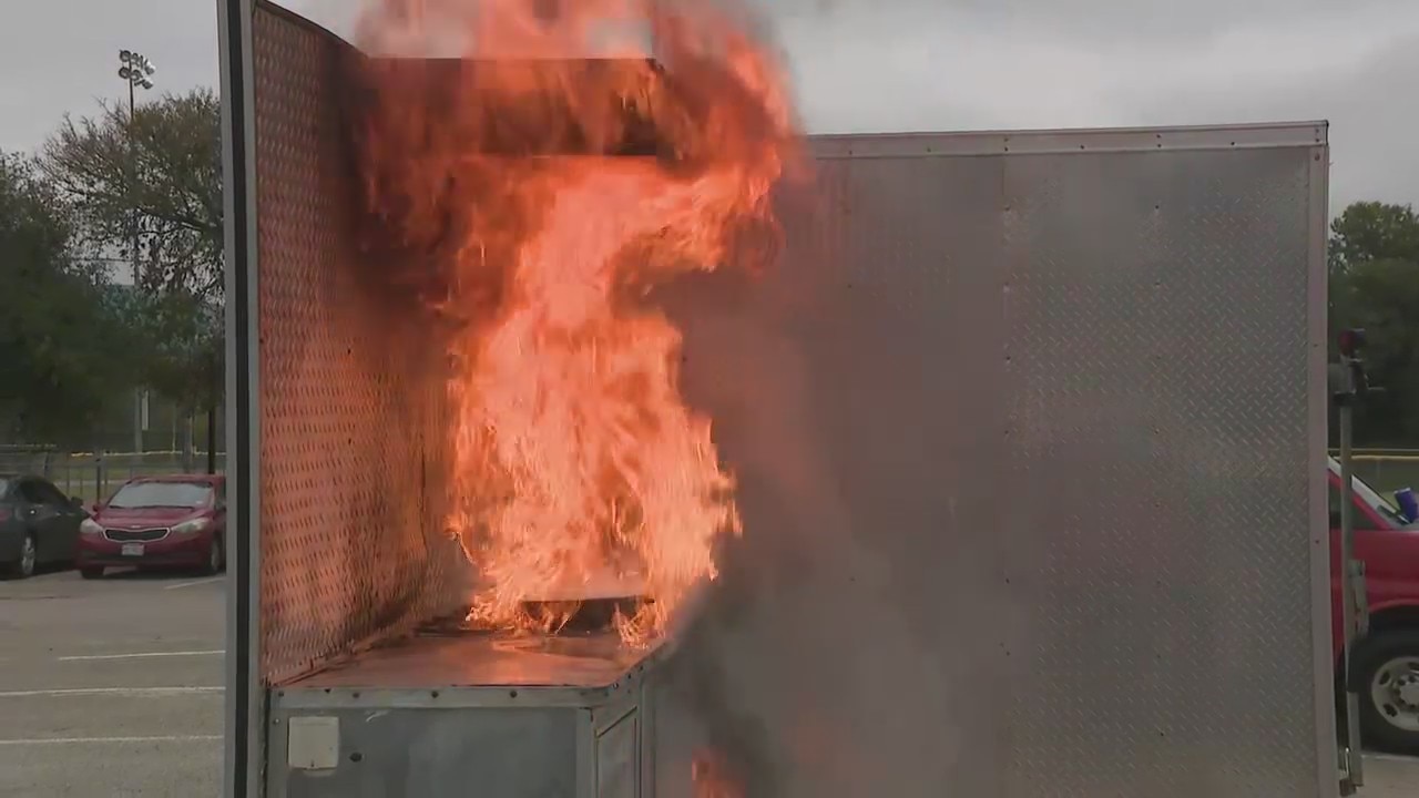 Austin firefighters show how NOT to fry a turkey on a stove
