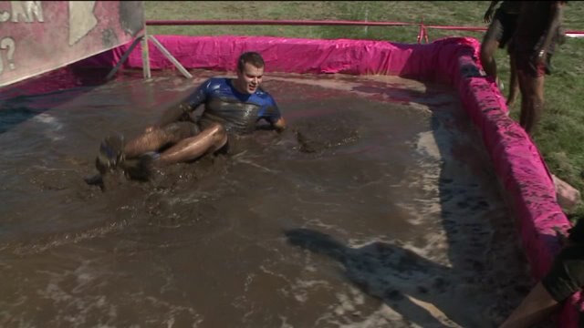 Chip take the plunge, gets dirty