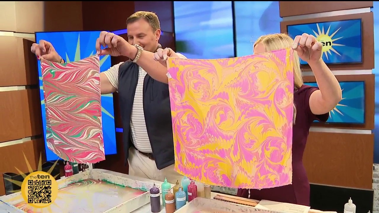 Water marbling with Dallas Silk Art | The Ten