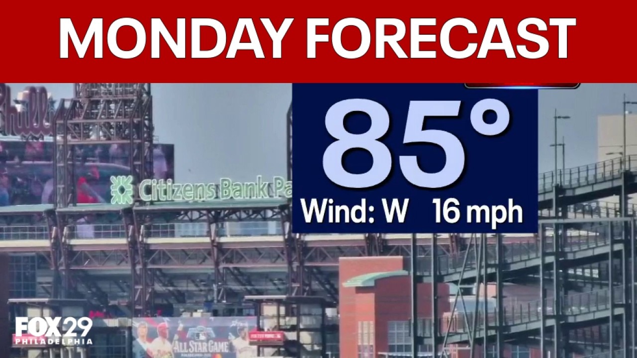 Philadelphia weather: Monday evening forecast