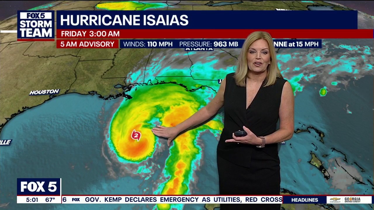 Hurricane Isaias strengthens to 110MPH