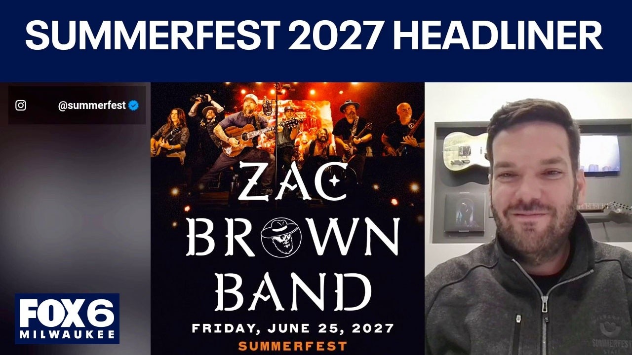 Summerfest 2027: Zac Brown Band headlines on June 25