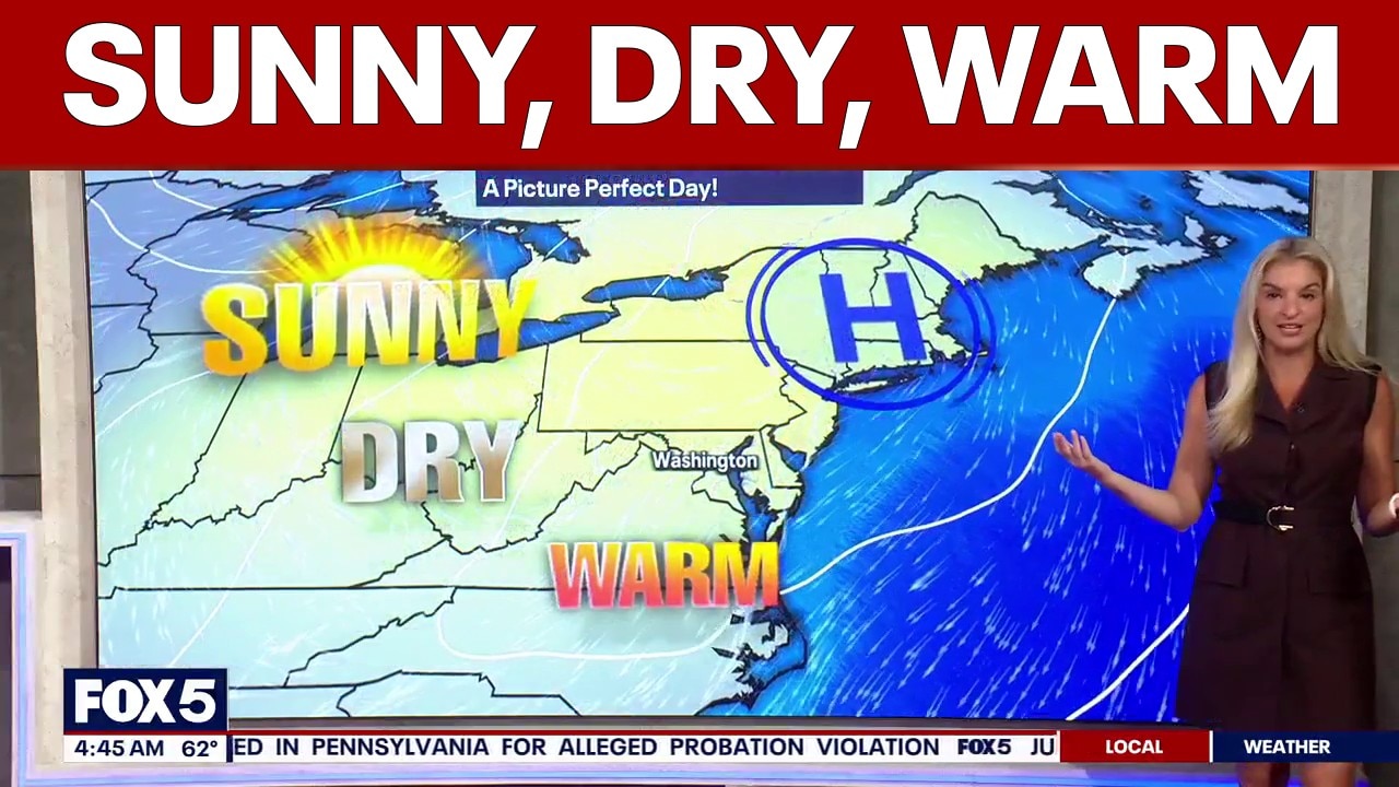 DC weather: Sunny, dry and warm Tuesday