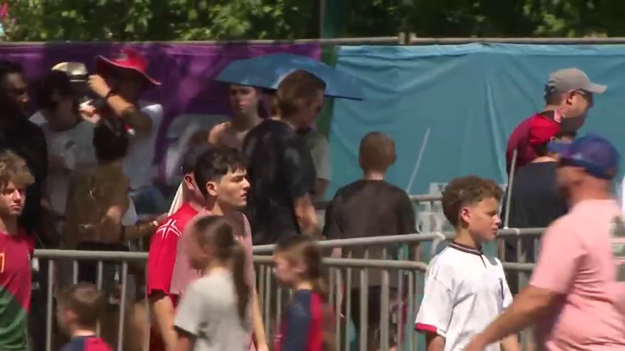 Soccer fans making their way into FIFA Fan Festival