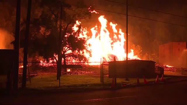 Major fire at Jim Beam bourbon warehouse