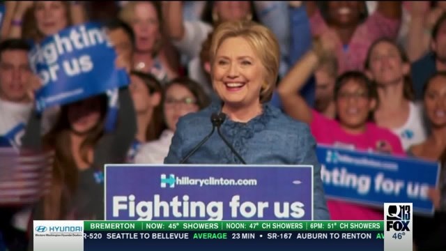 Hillary Clinton visits Western Washington on Tuesday