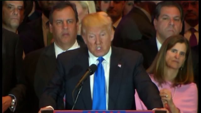 Trump says Clinton only has `the woman`s card`