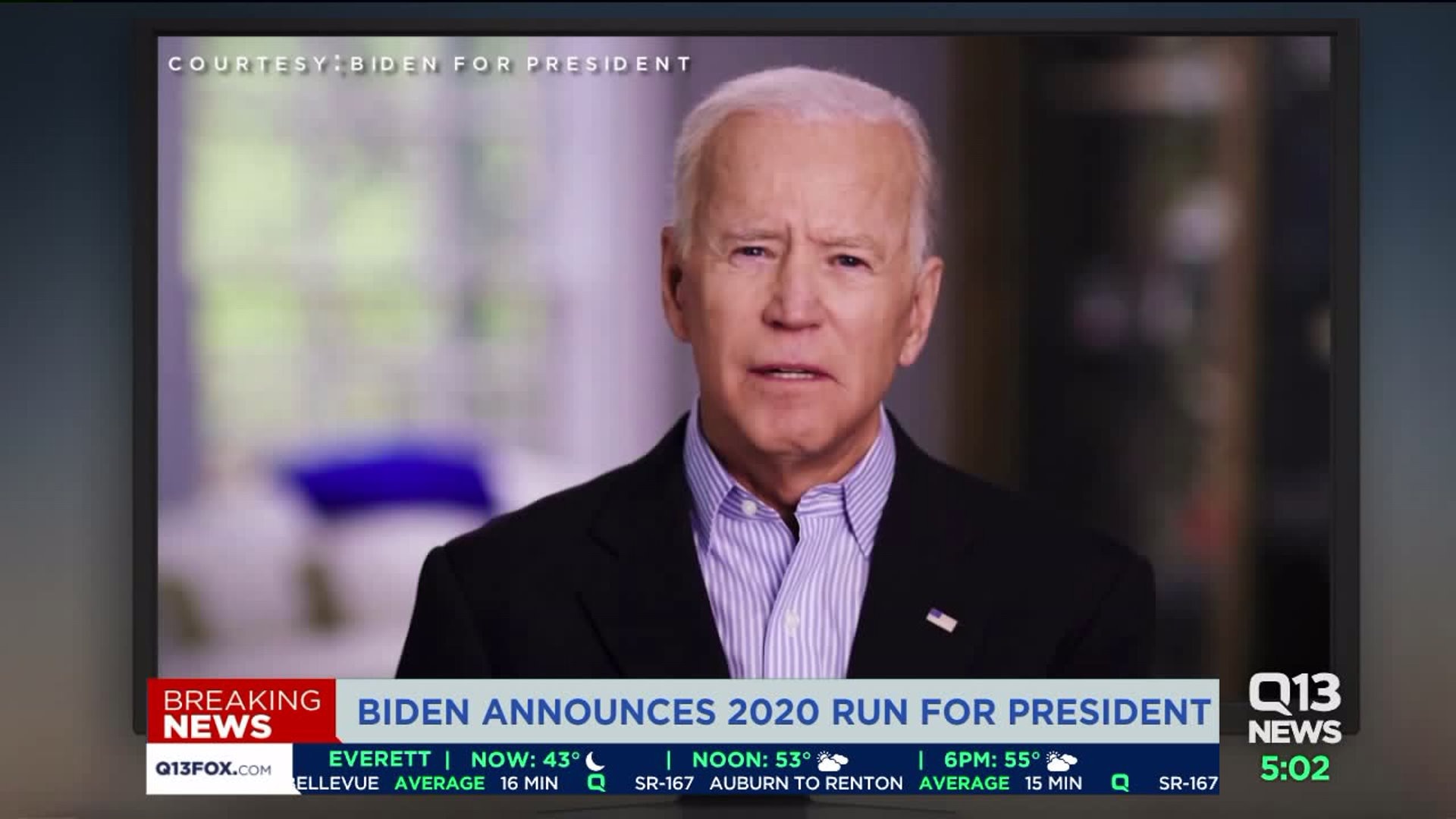 Biden announces presidential run