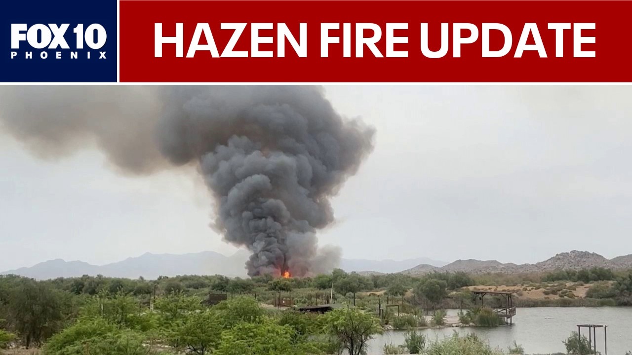 Hazen Fire burning near Buckeye now 10% contained 