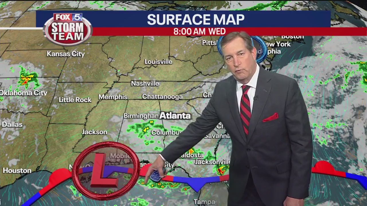 Tuesday evening forecast