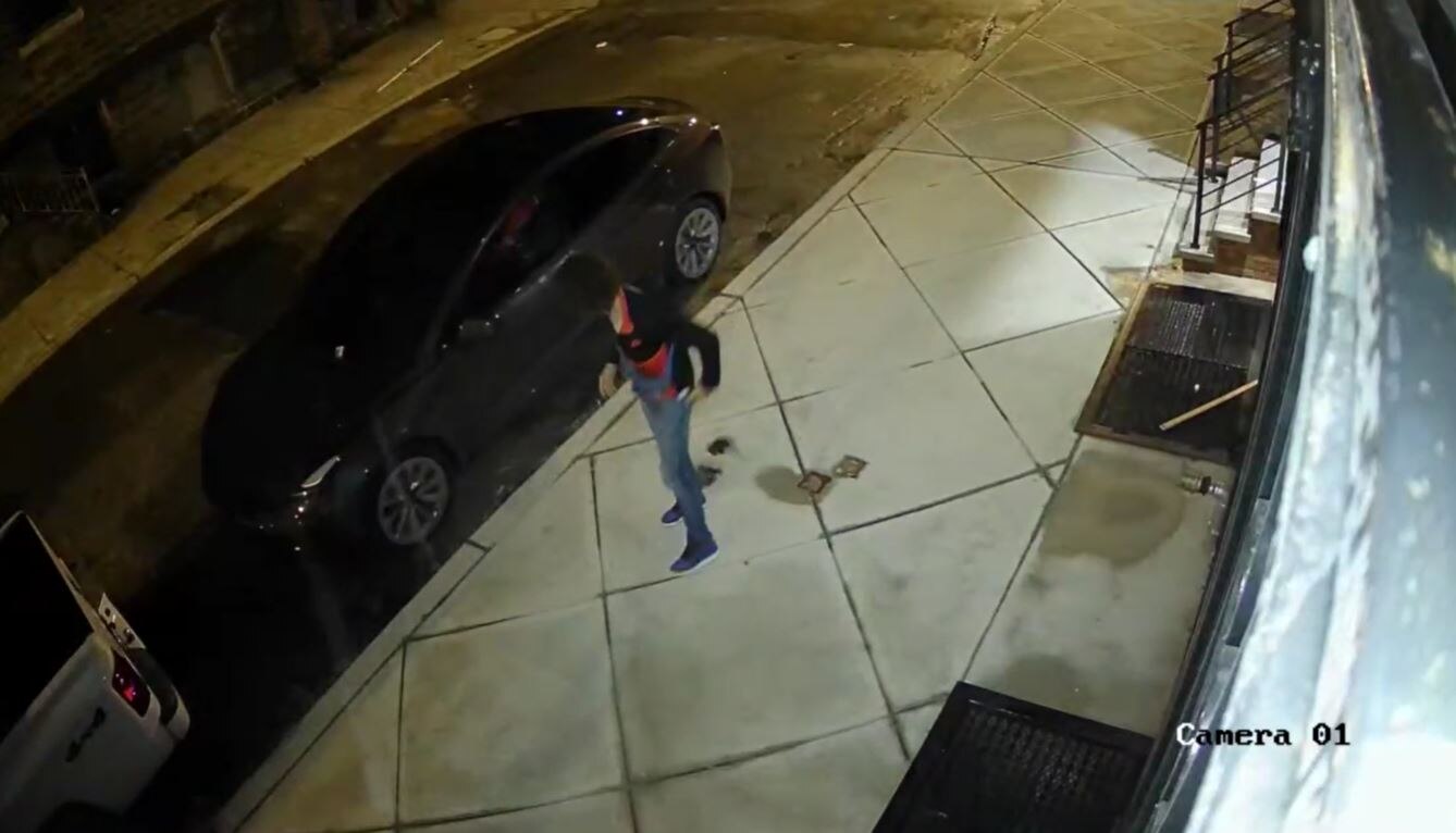 Surveillance video captures Tesla found after officer dragged during Philadelphia traffic stop