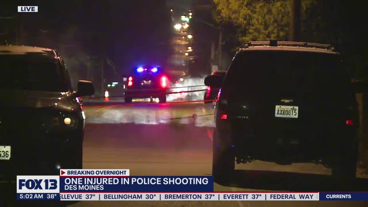One injured in Des Moines police shooting | FOX 13 Seattle