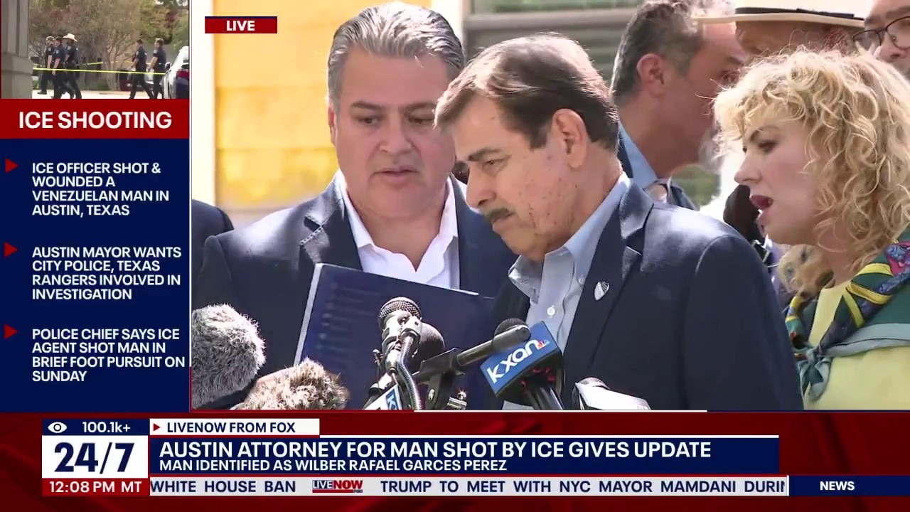 TX Attorney for man shot by Ice addresses media