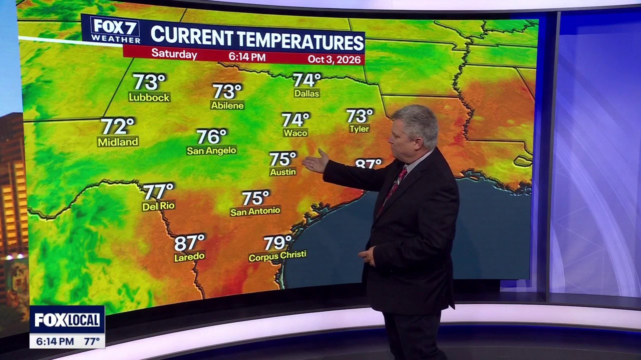 Austin weather: October 3 evening forecast