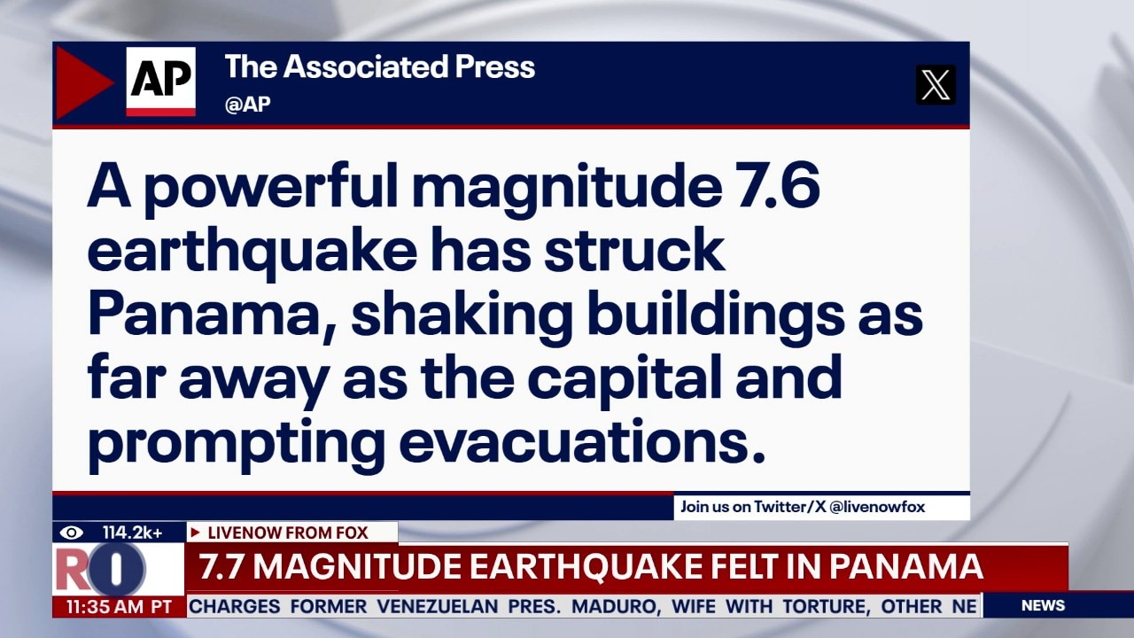 Powerful earthquake rocks Panama