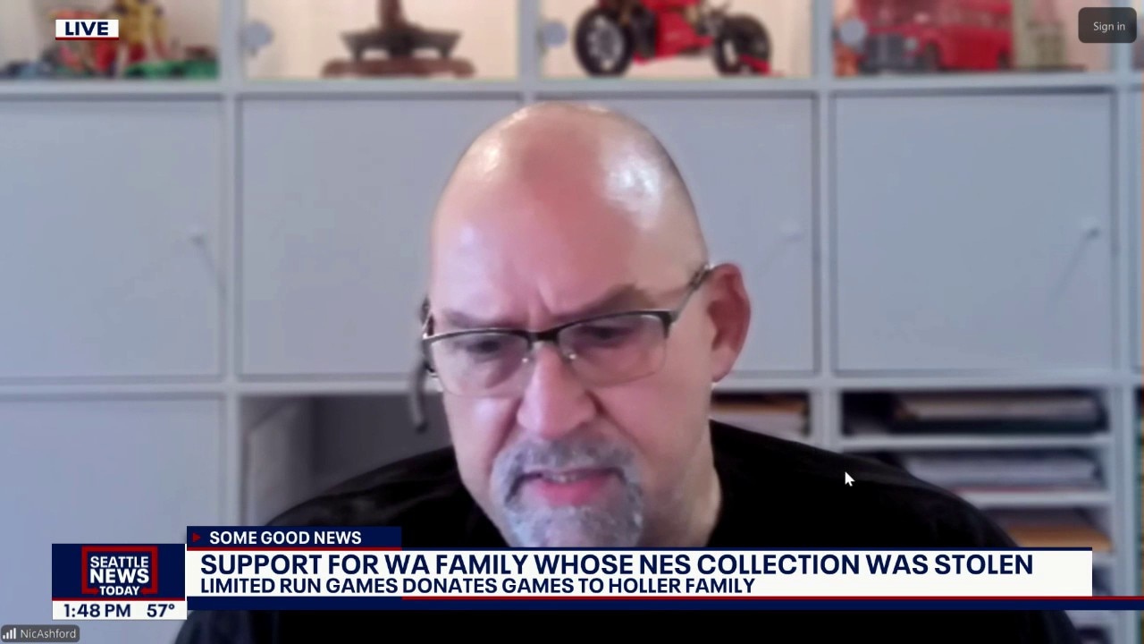 Gaming company replace local family's stolen collection