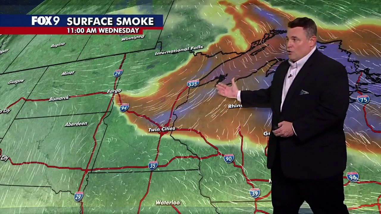 MN weather: Wildfire smoke to impact air quality