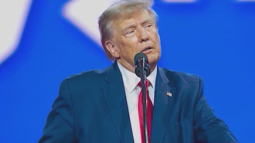 Former President Trump faces questions in fraud trial today