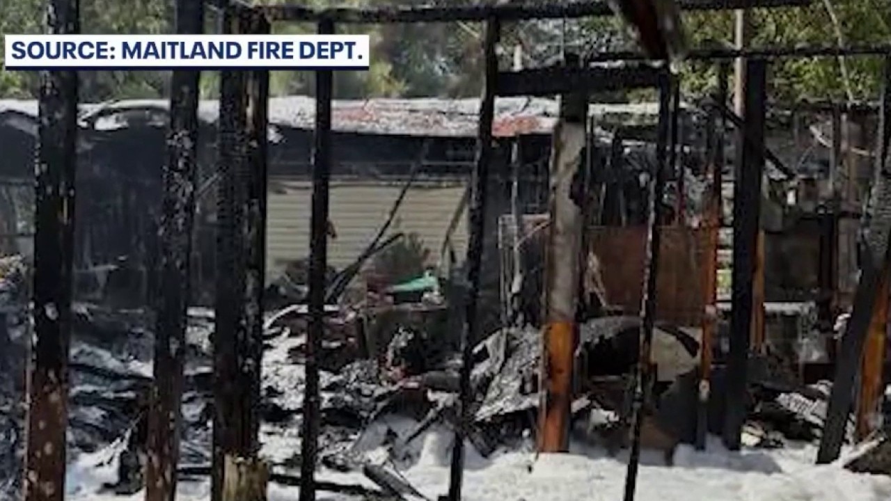 Crews battle Orange County house fire