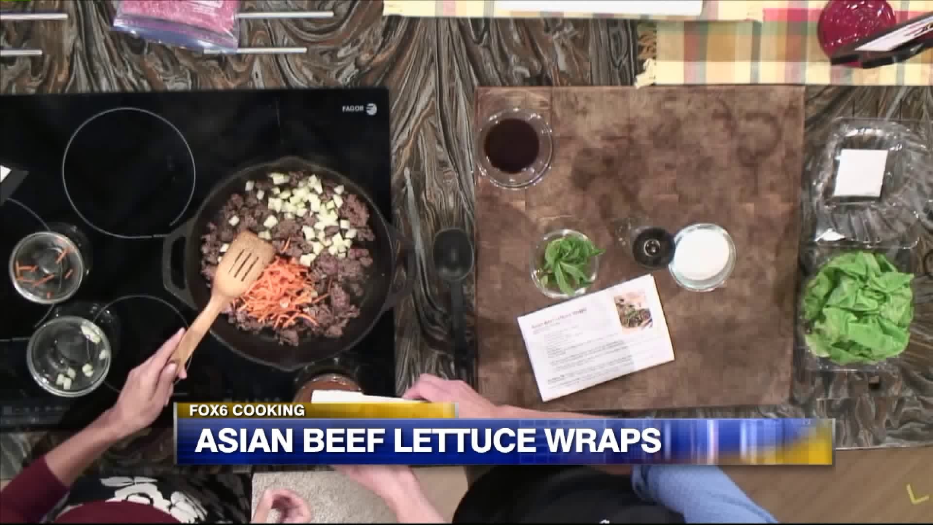Asian beef lettuce wraps