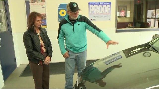 Hail makes an "impression" on dozens of vehicles, now auto body shops are busy