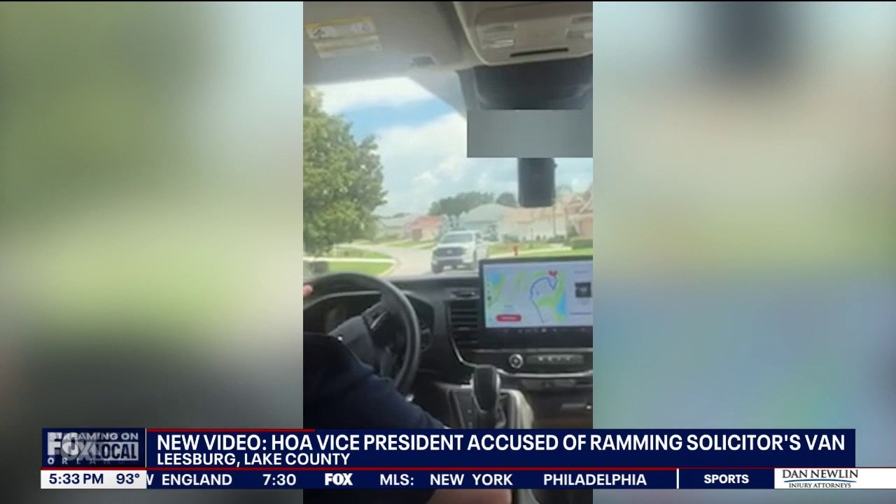 New video: Florida HOA VP arrested for blocking, hitting sales van