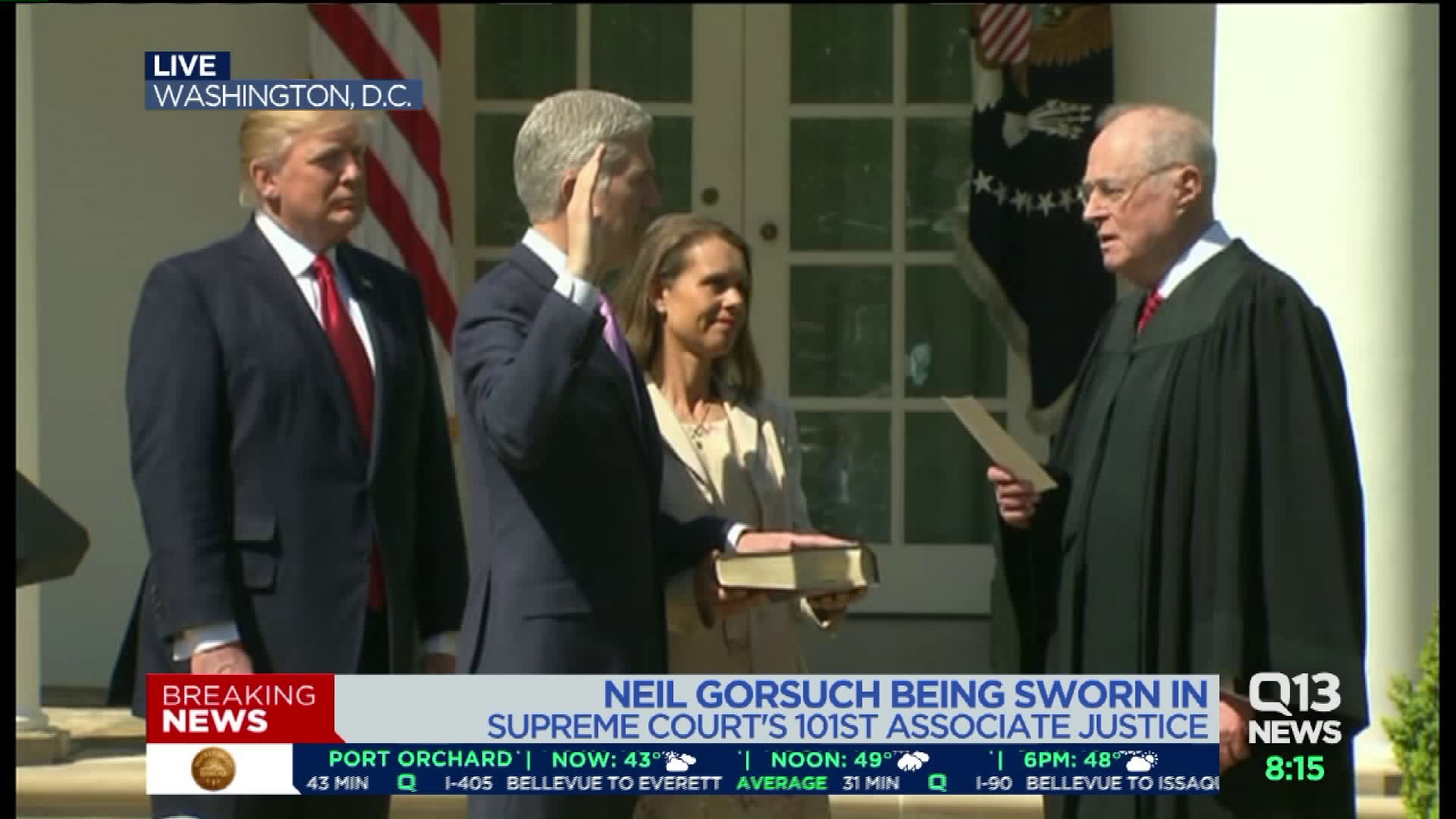 Neil Gorsuch sworn in as Supreme Court justice