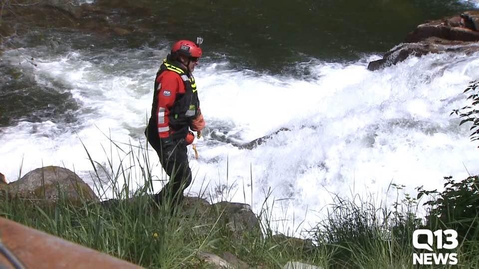 Missing swimmer cold water danger