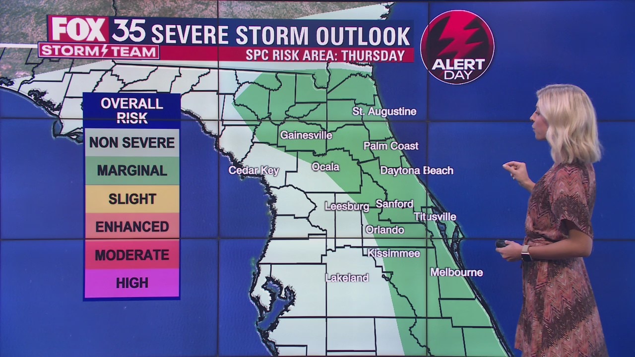 FOX 35 Storm Alert Day: Tracking risk of storms on Thursday