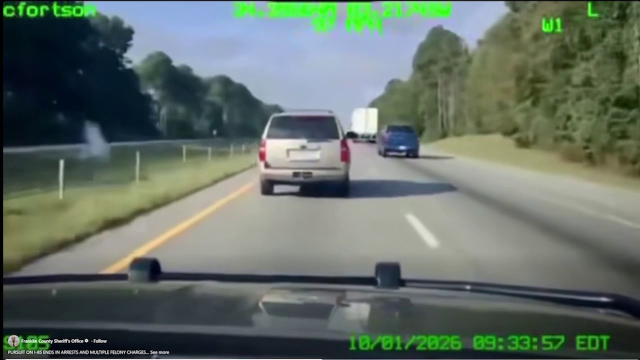 Interstate 85 pursuit leads to two arrests