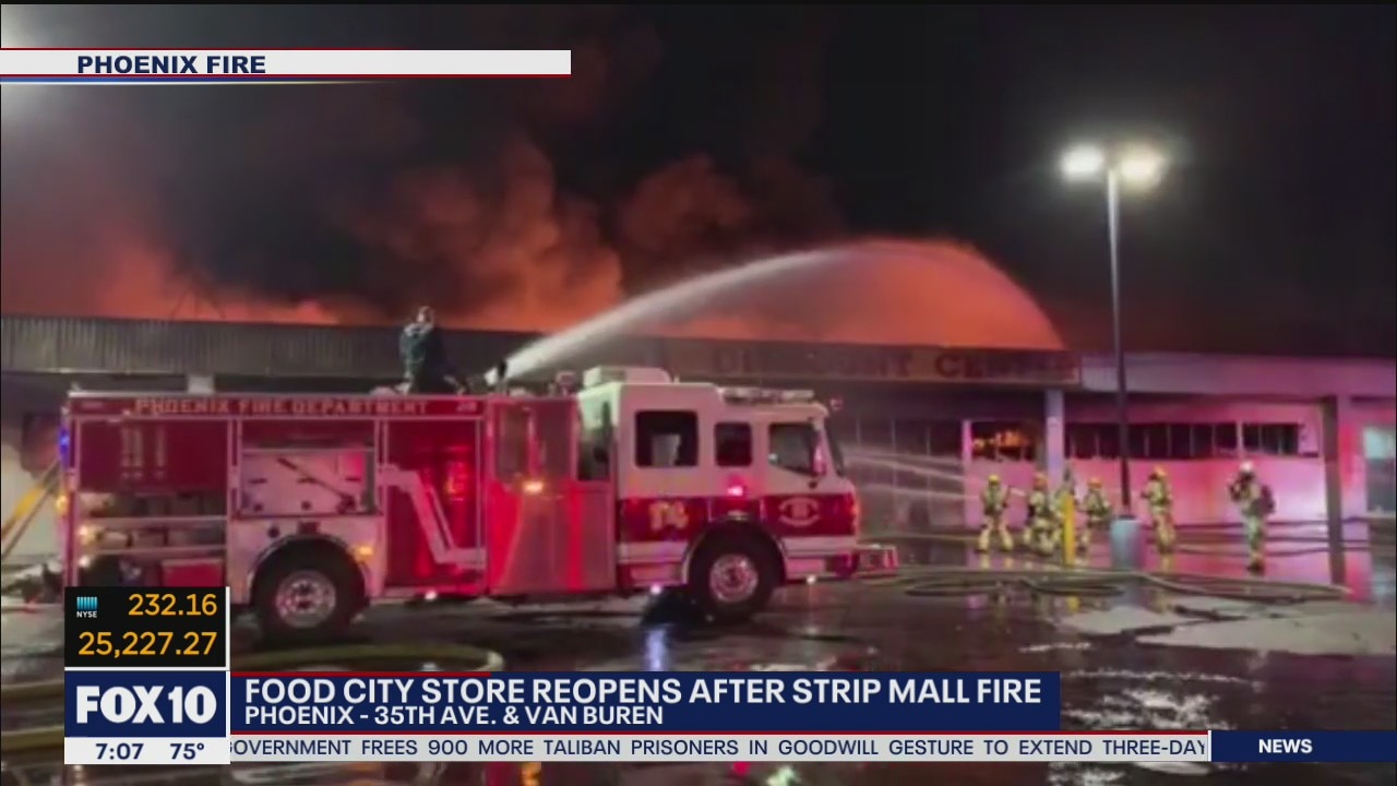 West Phoenix Food City reopens following strip mall fire