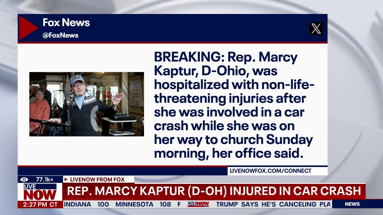 Rep. Marcy Kaptur (D-OH) injured in car crash
