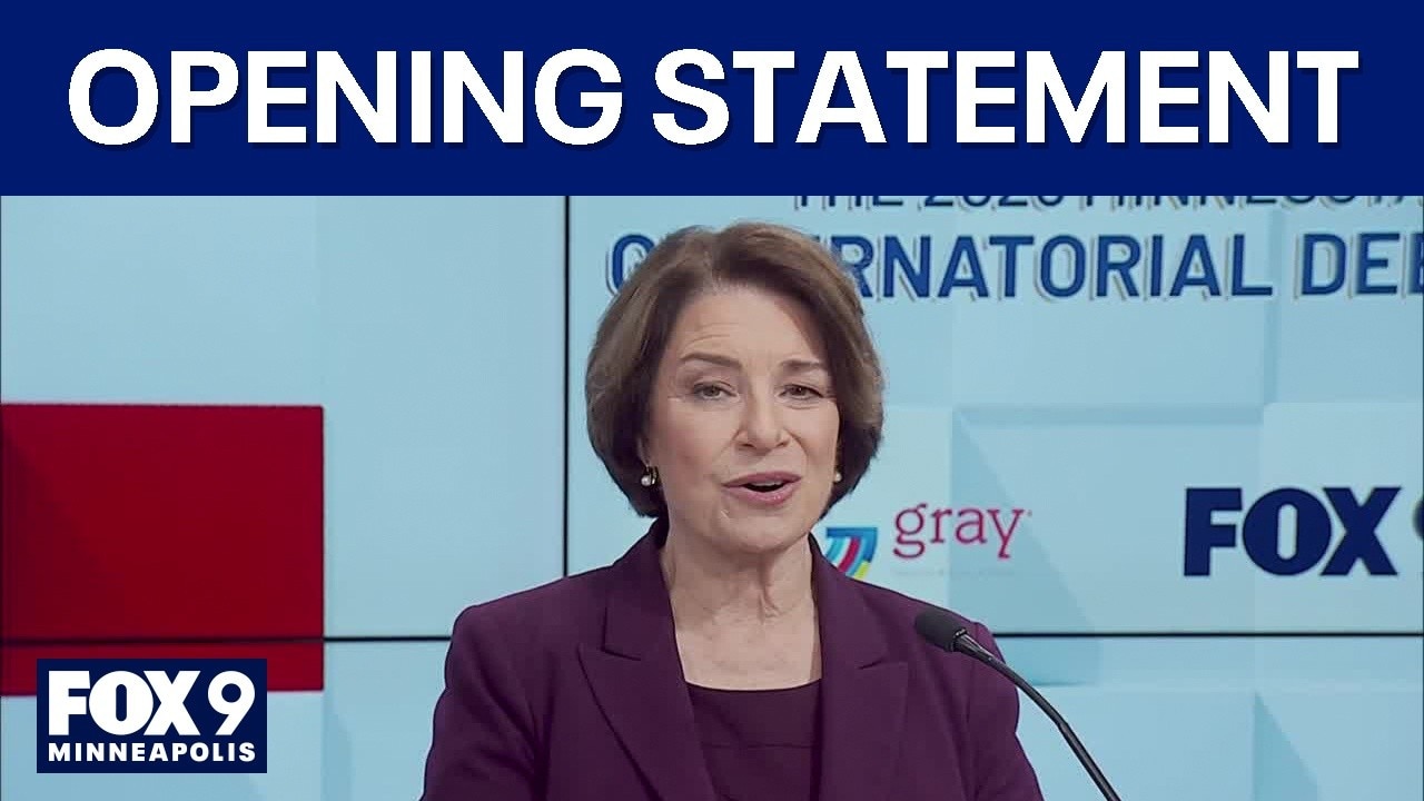 Minnesota governor debate: Klobuchar opening statement