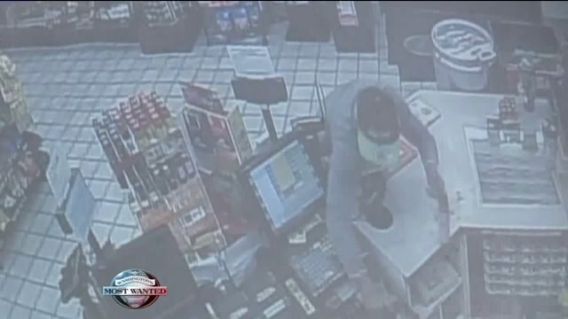 WANTED: Pepper-spraying gas station robber
