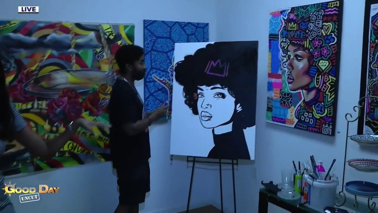Good Day Uncut: Hold The Line Exhibit at 1040 Creative