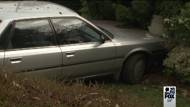 Car hits house