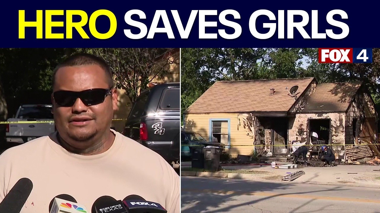 Good Samaritan saves girls from Fort Worth house fire