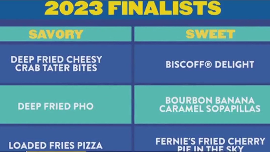 Texas state fair names its Top 10 food finalists