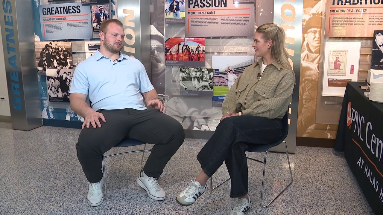 Cassie goes 1 on 1 with center and Bears draft pick Logan Jones