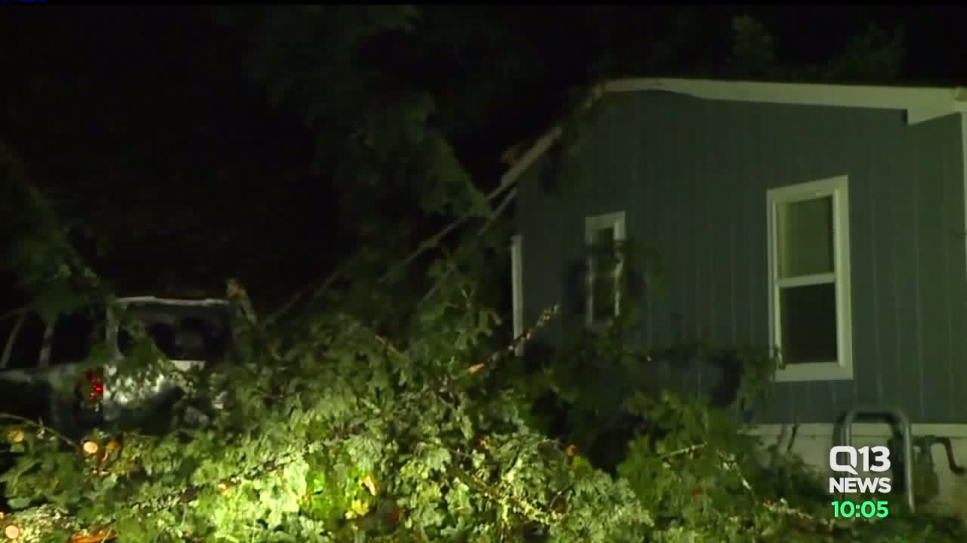 15-year-old girl critically injured when tree falls on her home